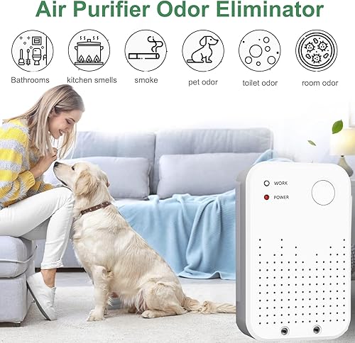 Miniatura 6 de Purificador de aire enchufable, ionizador de aire para el hogar, generador de iones negativos, filtro de aire portátil para olor, humo, polvo,