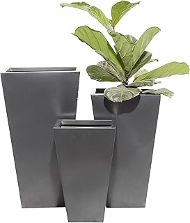 Deco 79 Metal Geometric Indoor Outdoor Planter Light Weight Minimalistic...