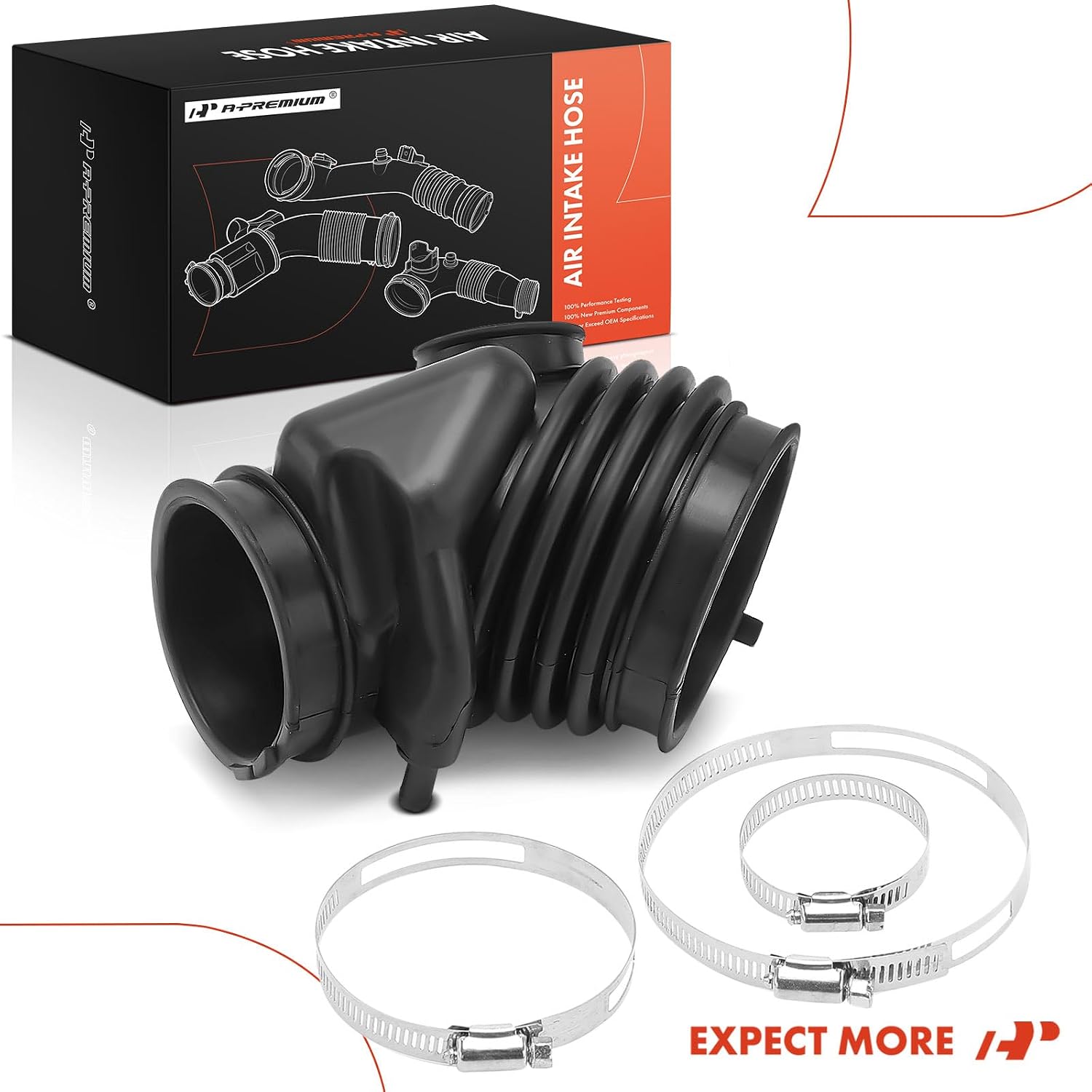 A-Premium Engine Air Cleaner Intake Hose W/Clamps Compatible with Chevrolet Impala 2014-2020, Impala Limited 2014-2016 & Cadillac XTS 2013-2019, 3.6L, Replaces# 20885923, 22887315