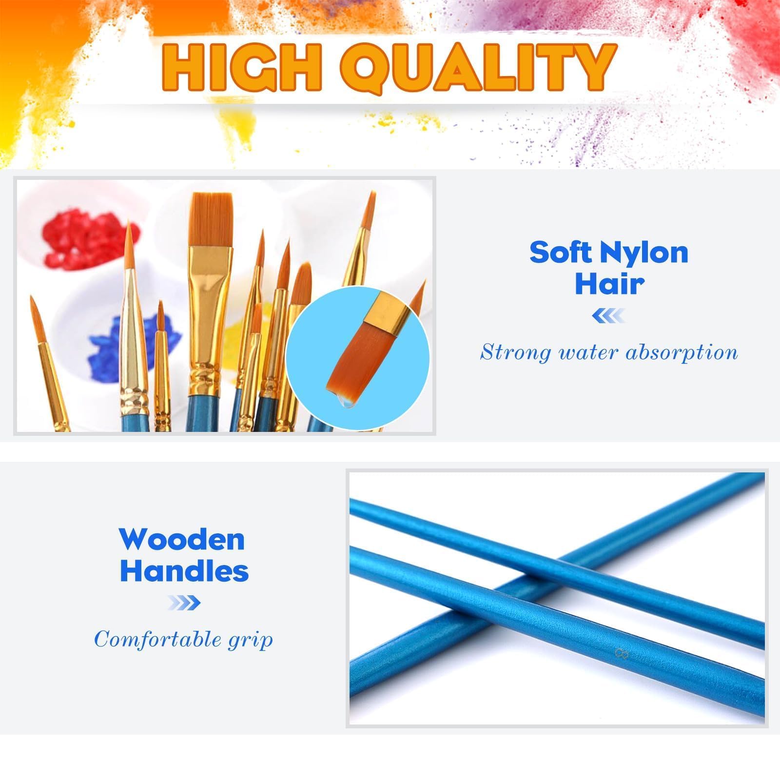 Penselen aanbieding – kwaliteit kwasten voor acryl, aquarel