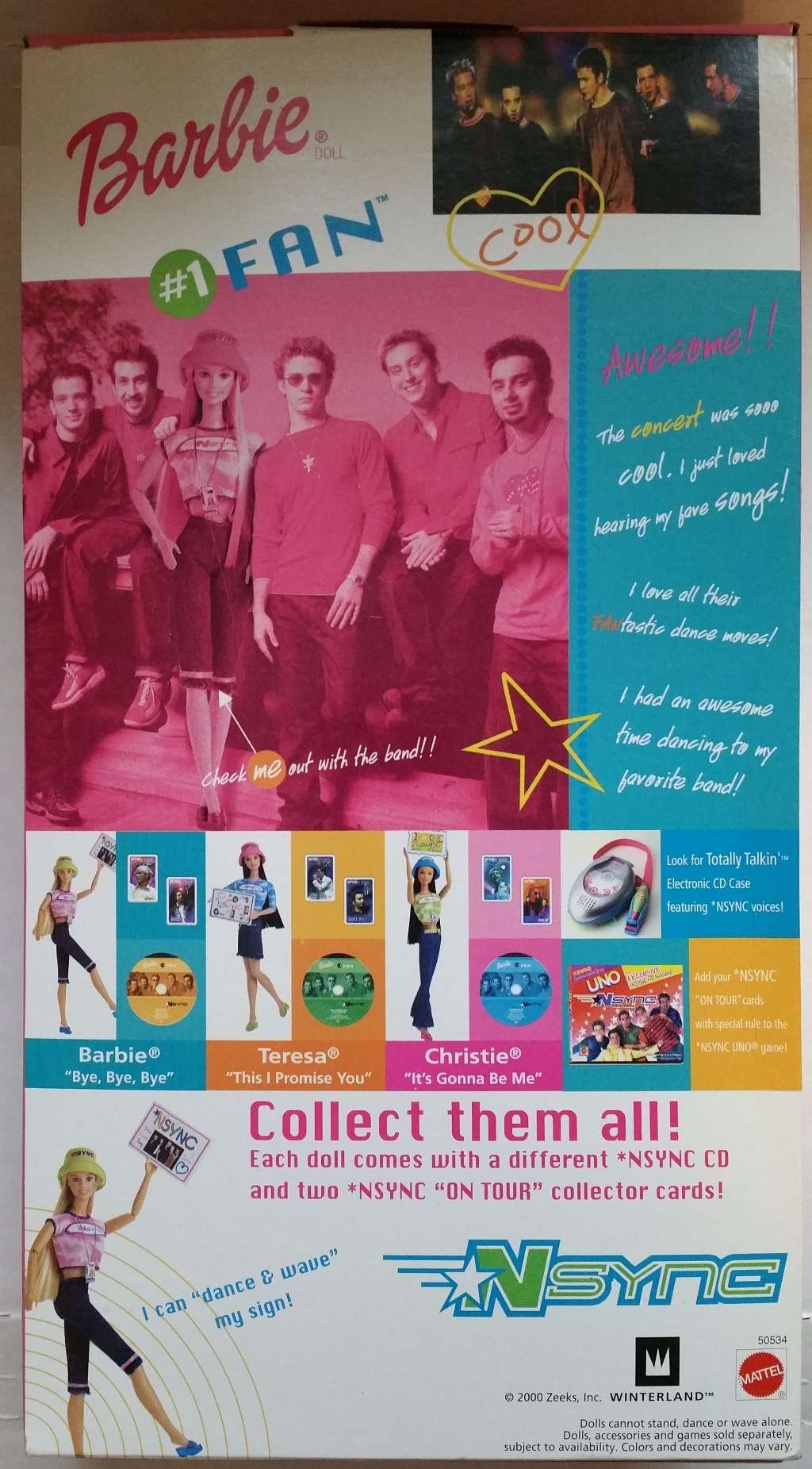 バービー バービー人形 Barbie NSYNC #1 Fan 2000 Amazon.co.jp: *NSYNC #1 Fan Barbie 2000 by Barbie : おもちゃ