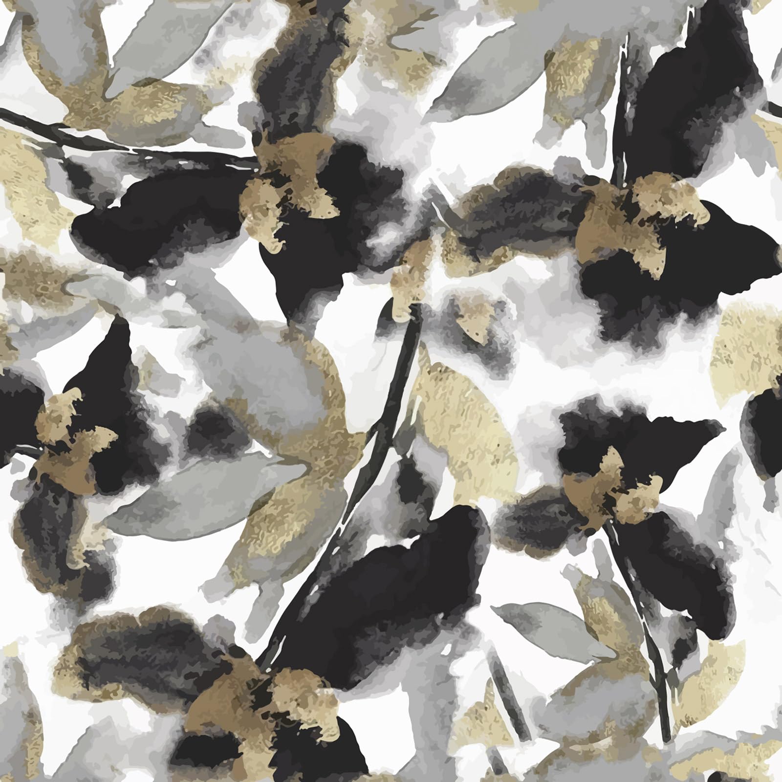 Papier peint panoramique feuilles design Lumalea revêtement luxe