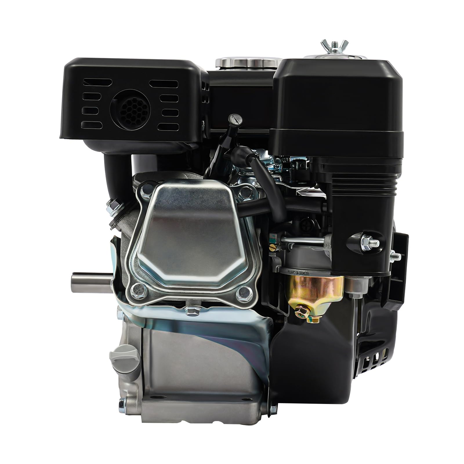 7.5PS 4 Takt Benzinmotor, 212CC OHV Standmotor Kartmotor, Luftkühlung Einzylinder Motor, 4000W 3600U/min Go Kart Benzin Motor Schwerlastmotor für Wasserpumpen,Hochdruckreiniger(Schwarz)
