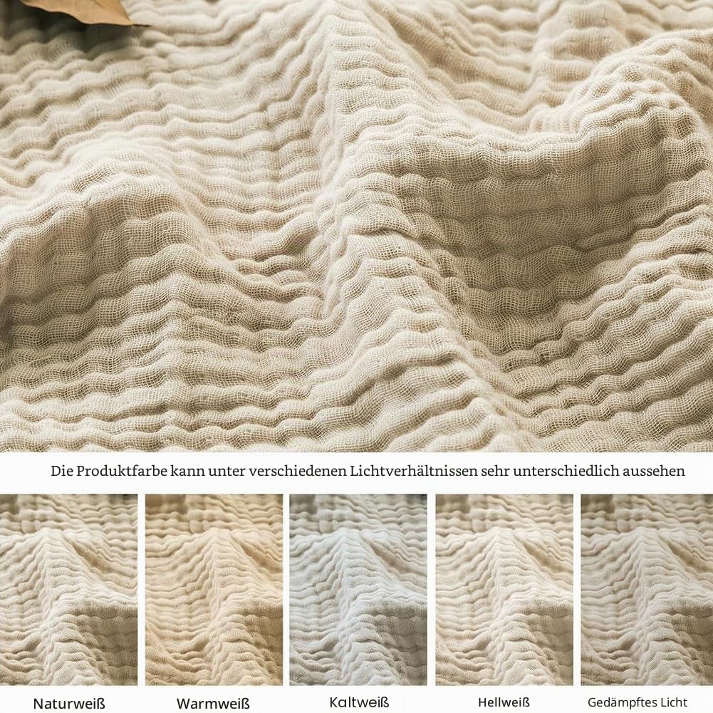 Montivo Musselin Decke, Sanfte Musselin Decke 150 X 200, 100% Aus Natur Baumwolle Sommerdecke, Lightweight Breathable Adult Blanket, Bed Throw, Couch Throw (Rosa, 150x200cm)