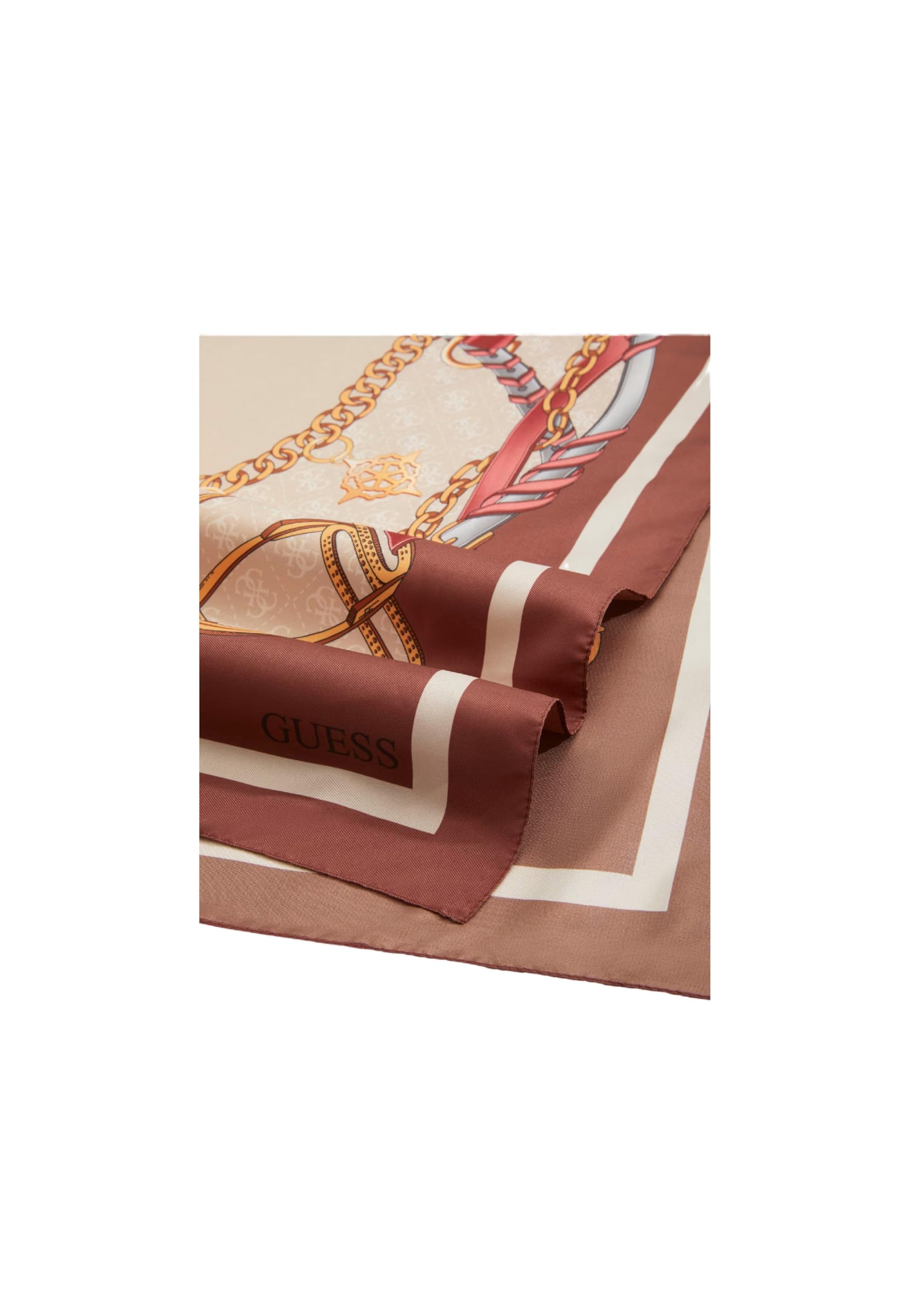 GUESS écharpe Kefiah 120x120 Pale Mocha beige