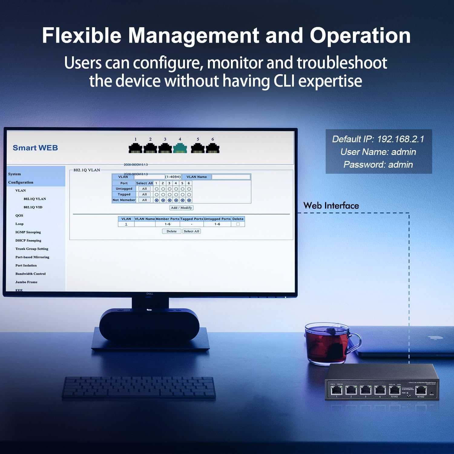 Binardat Web Management Interface screenshot