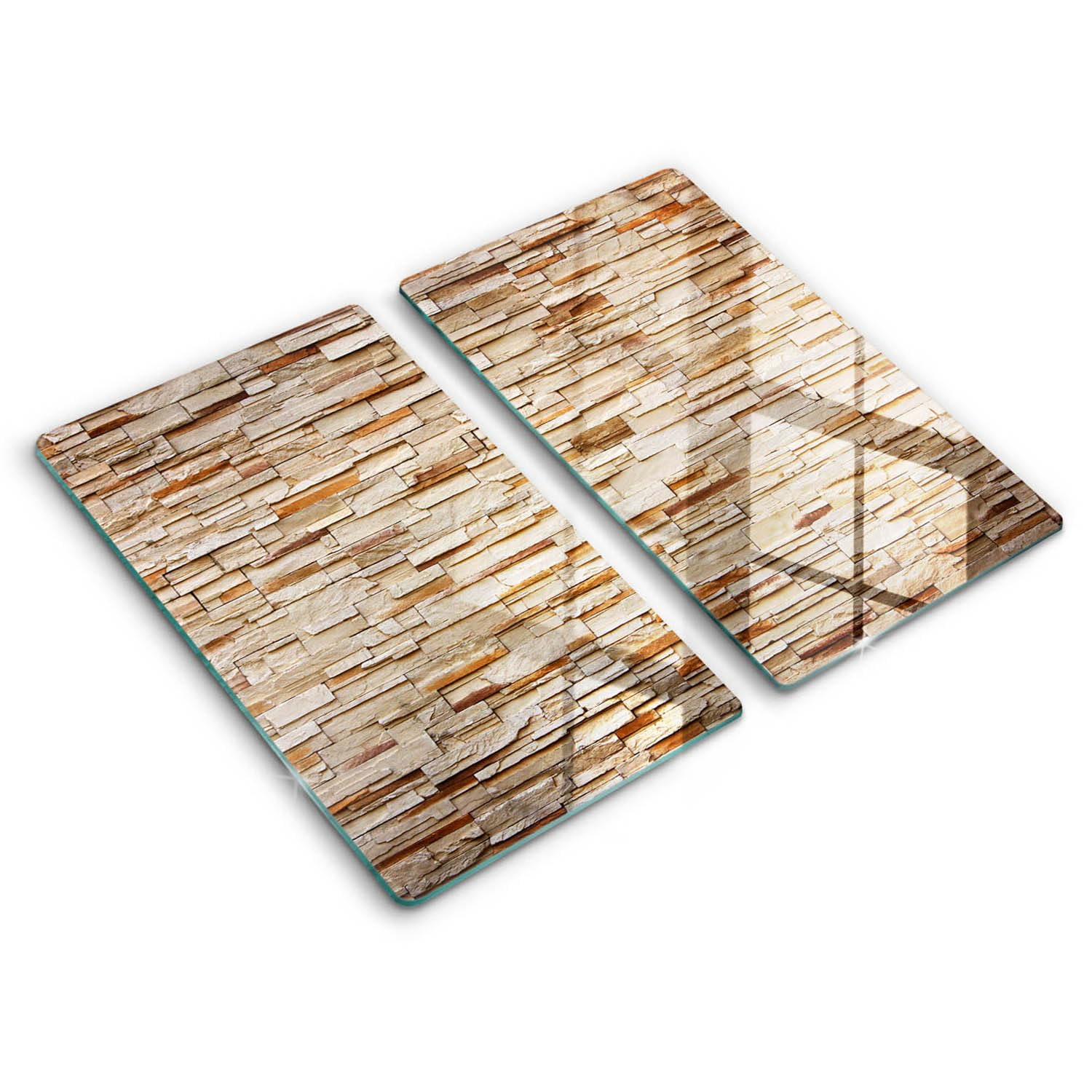 Planche à découper 2x30x52cm Wallfluent en matériau résistant aspect pierres de texture