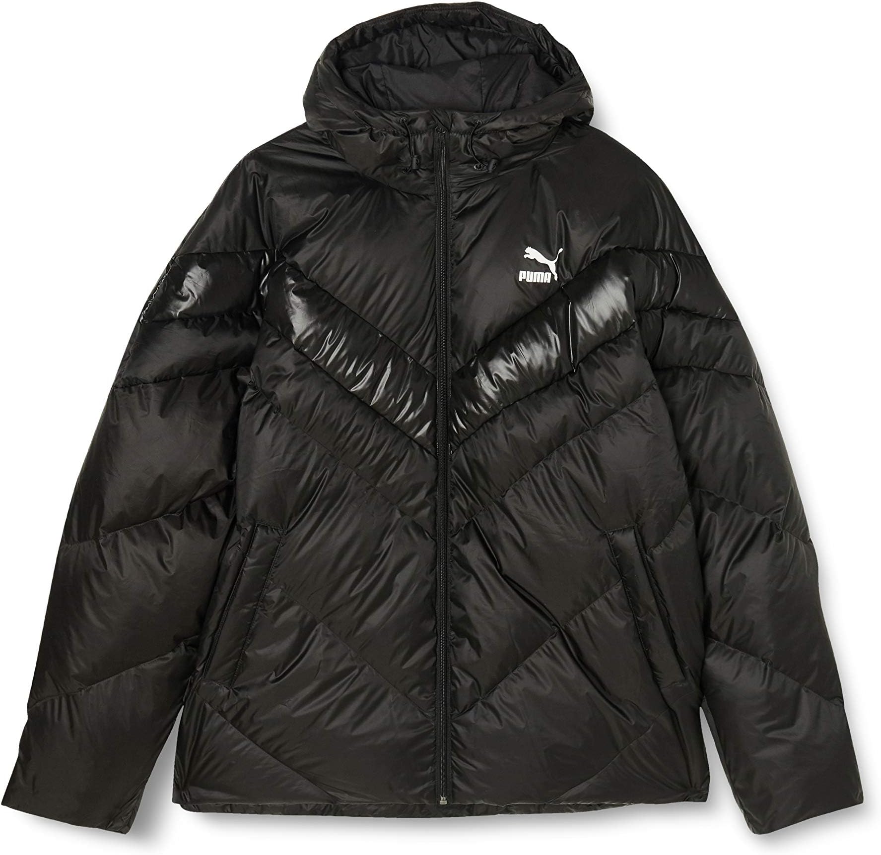 Puma MCS Shiny Puffer Down JKT Herren Jacke Schwarz