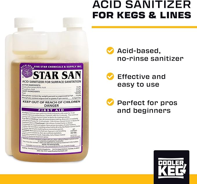 Star San Cleaner 32oz Desengrasante Sin Enjuague Grado Alimenticio miniatura 5