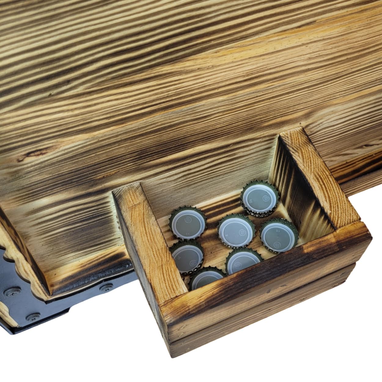 weeco Holzregal Hausbar zum Hängen - Handgemacht Rustikale Stil Wand Bar Flaschenregal Holz - Weinbar Regal Geschenk für männer - Hölzernes 3D-Bild Schnapsbar