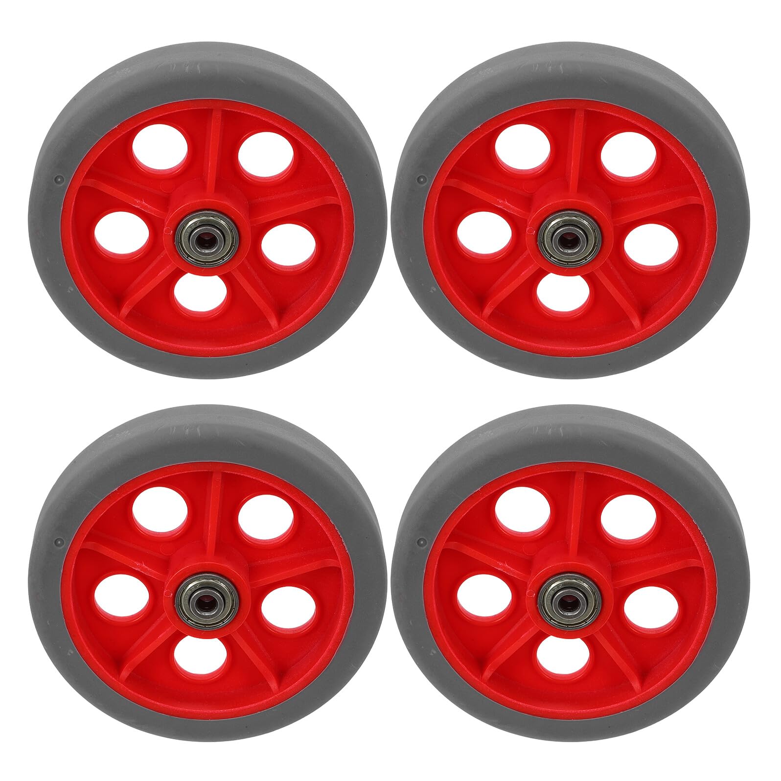 Ruote per Carrello Spesa 5 Pollici 4 Pezzi Pp Tpr Silenziose