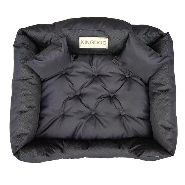 Foto 3 de 8 de KingDog Cama para Perros y Gatos con Dos Cojines, cojín para Perros, Cama para Mascotas, Lavable