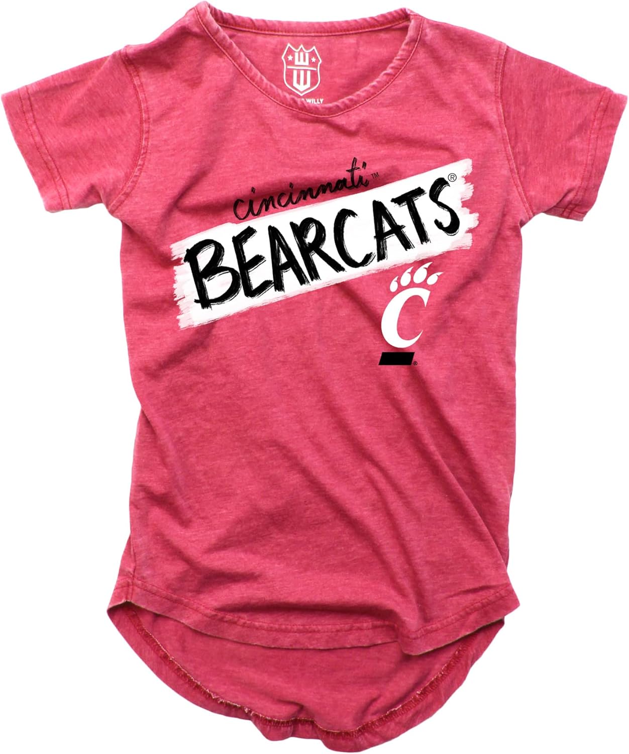 Wes and Willy NCAA Girls S/S Burnout Tee