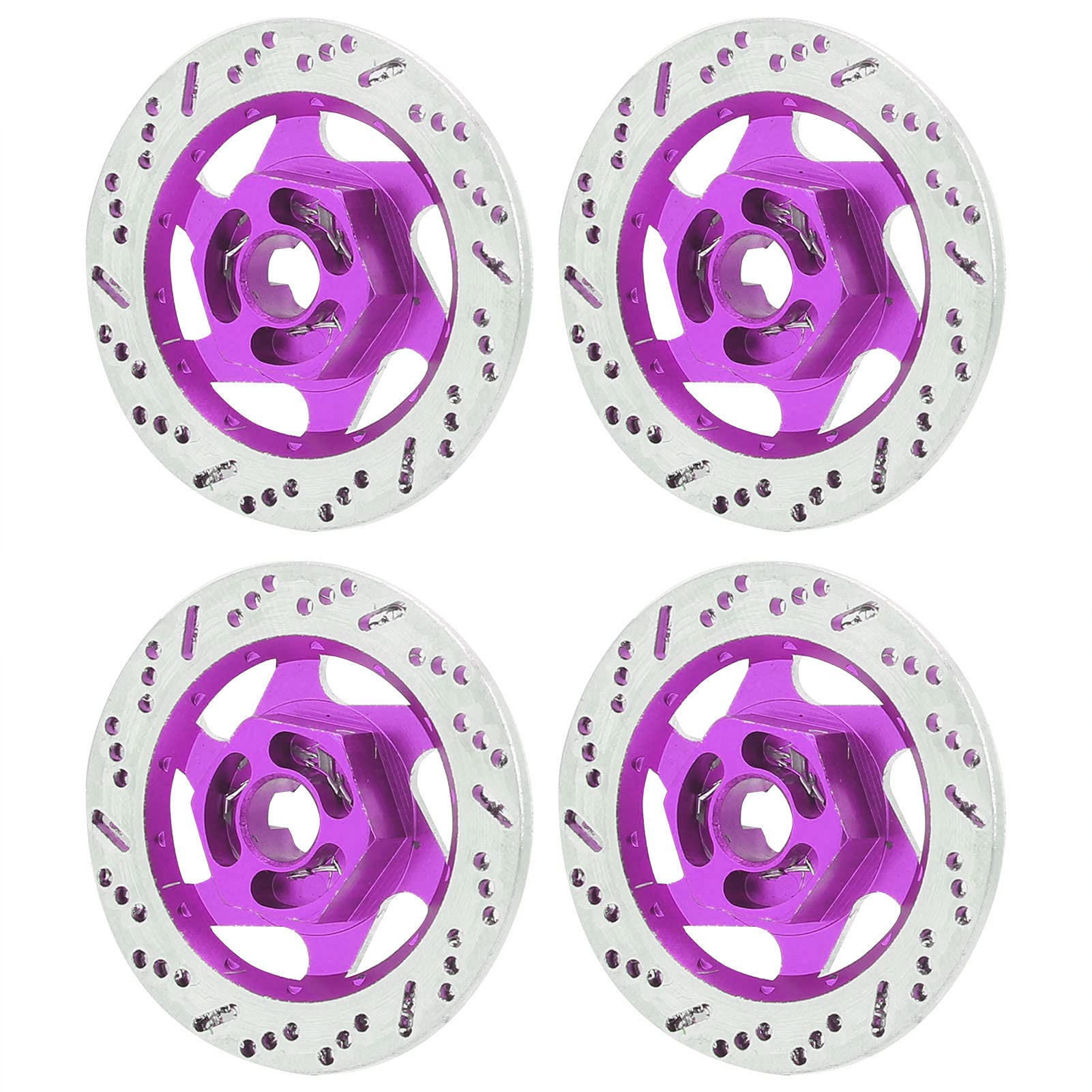 1/10 Brake Disc, RC Brake Disc 4PCS Practical for Climbing Car for 1/10 Remote Control Car for RC Car for SUV (Purple)