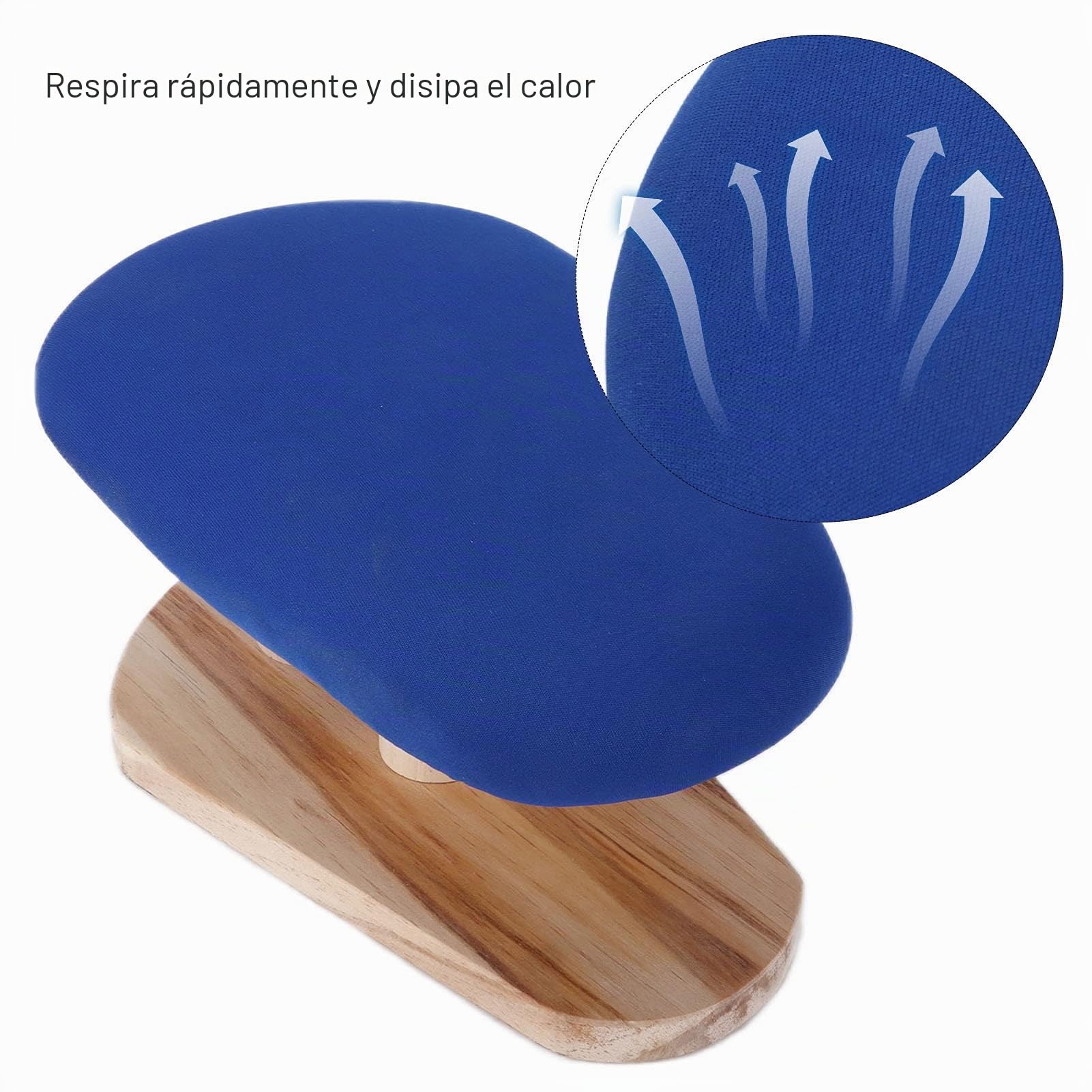 lyrlody Tabla de Planchar Doméstica con Borde Elástico, Forma Redonda, Material de Madera, Mesa de Costura