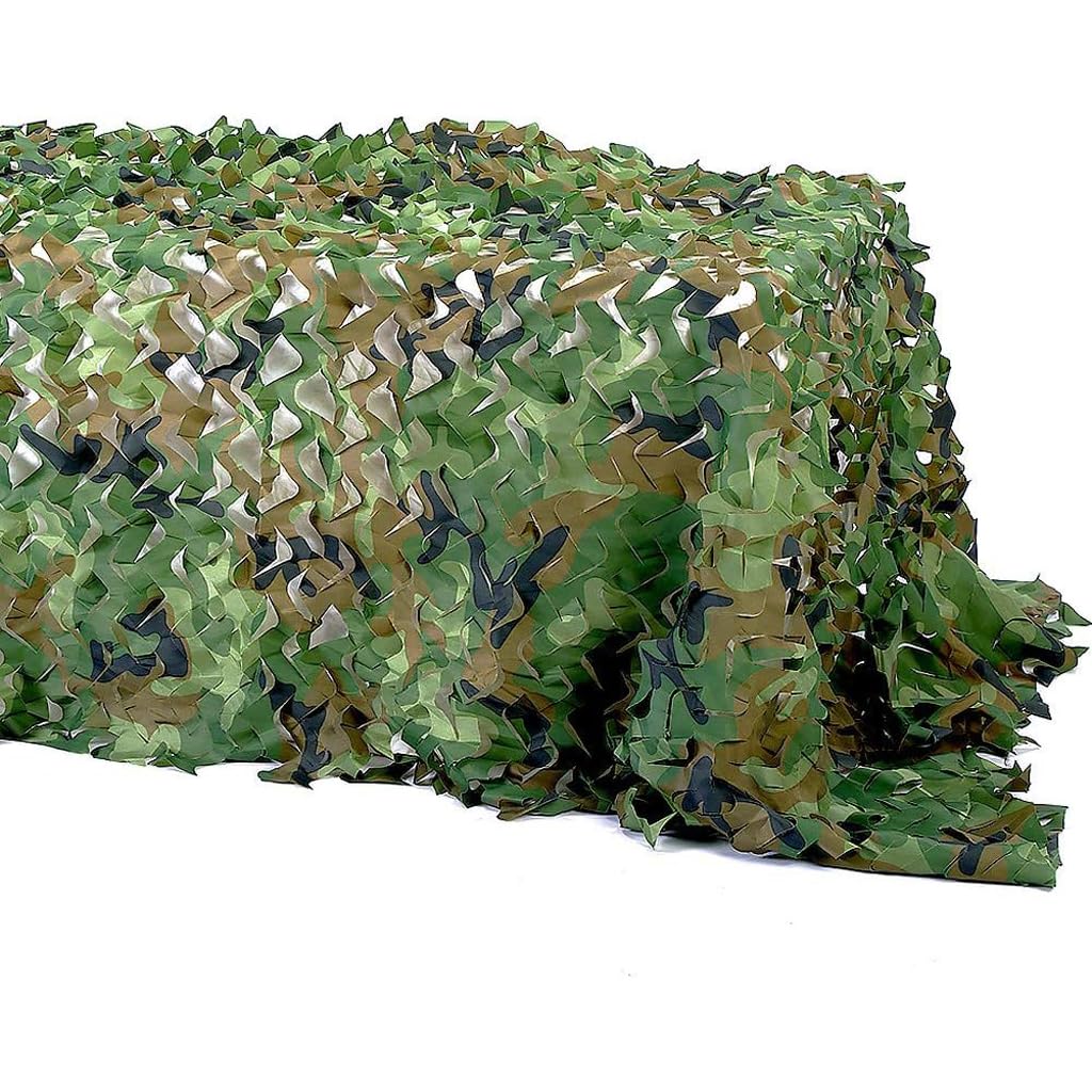 Rollo De Red De Camuflaje, Cubierta De Sombra De Tela Oxford De Red De Camuflaje, Adecuada Para Sombrilla Al Aire Libre, Cubierta De Coche Para Observación De Aves En La Jungla, Camping(Size:5x9m)