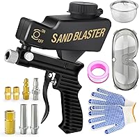 GAGIRA Portable Air Sand Blaster Kit - Handheld Sandblaster for Rust Removal, Grinding & Polishing Metal Burrs