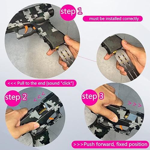 Miniatura 5 de Juguetes y pistolas de espuma con carcasa de bala suave expulsión pistola de dardos de pistola Splat actividades al aire libre disparos de lucha