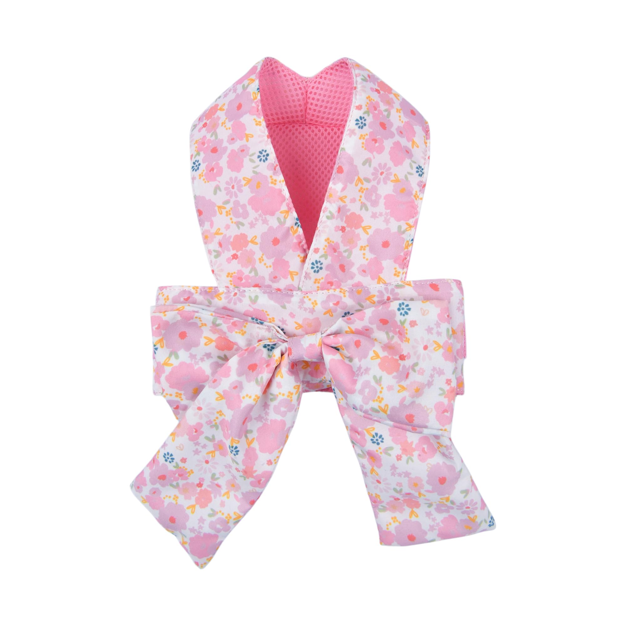 Pinkaholic New York Amabel Dog Harness Flower Pattern Fashionable Cute Spring Summer Harness for Small Dogs, Pink, Small
