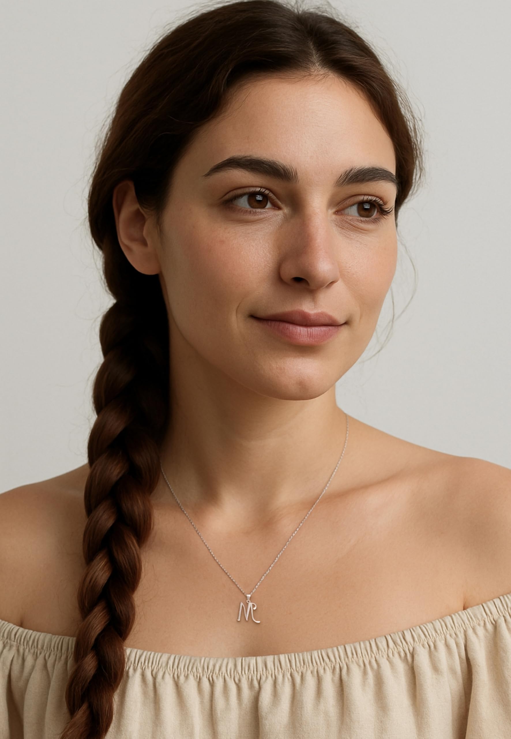 SOFIA MILANI - Naszyjnik Damski Srebro 925 - Zawieszka z Litera M - N0349