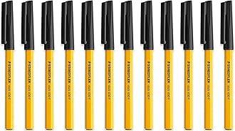 STAEDTLERFine 0.3mm 430 F Stick Ballpoint Pens Writing Pen Smooth - Black Ink (12)