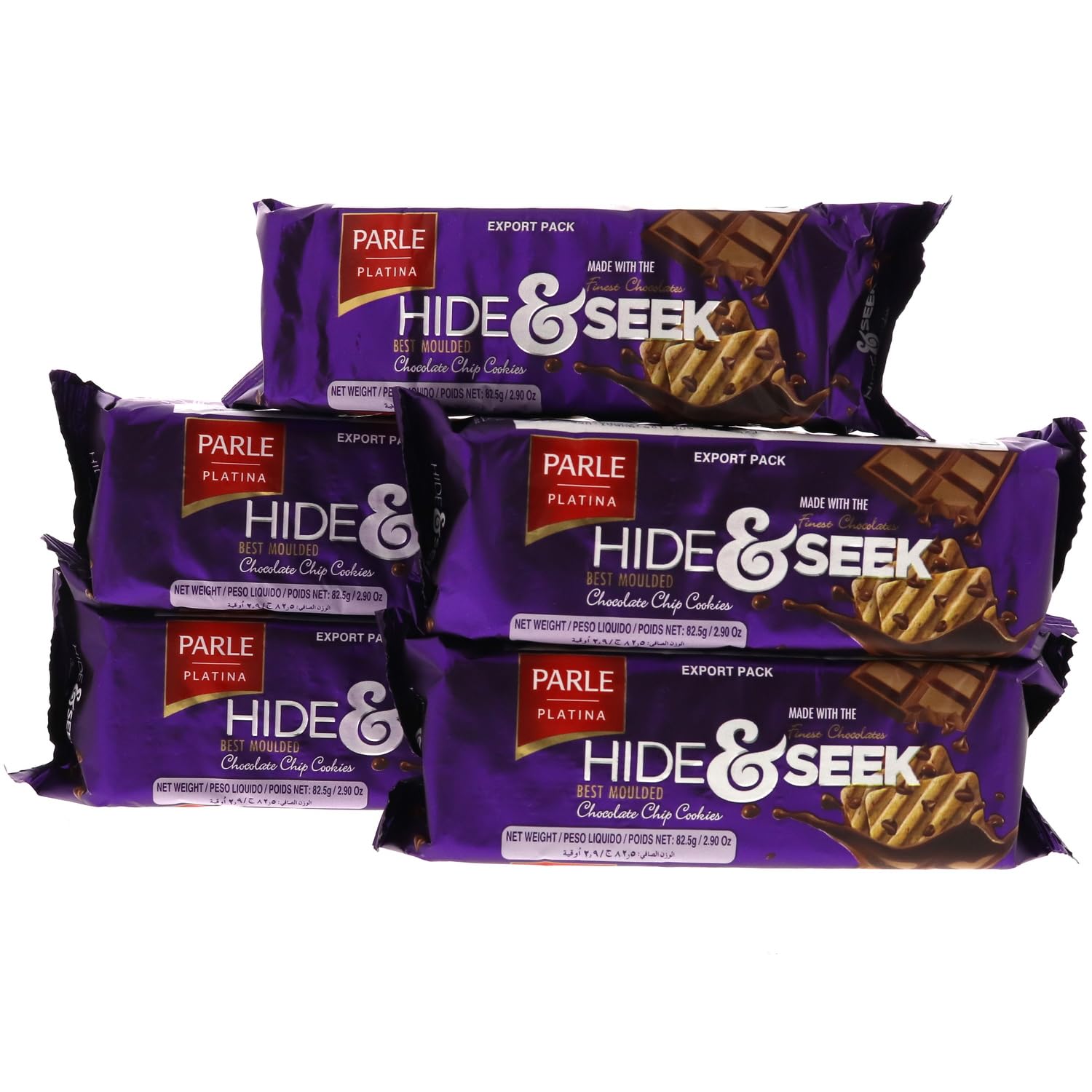 Parle Hide & Seek Chocolate Chip Cookies 5 x 82.5 g : Amazon.ae: Grocery
