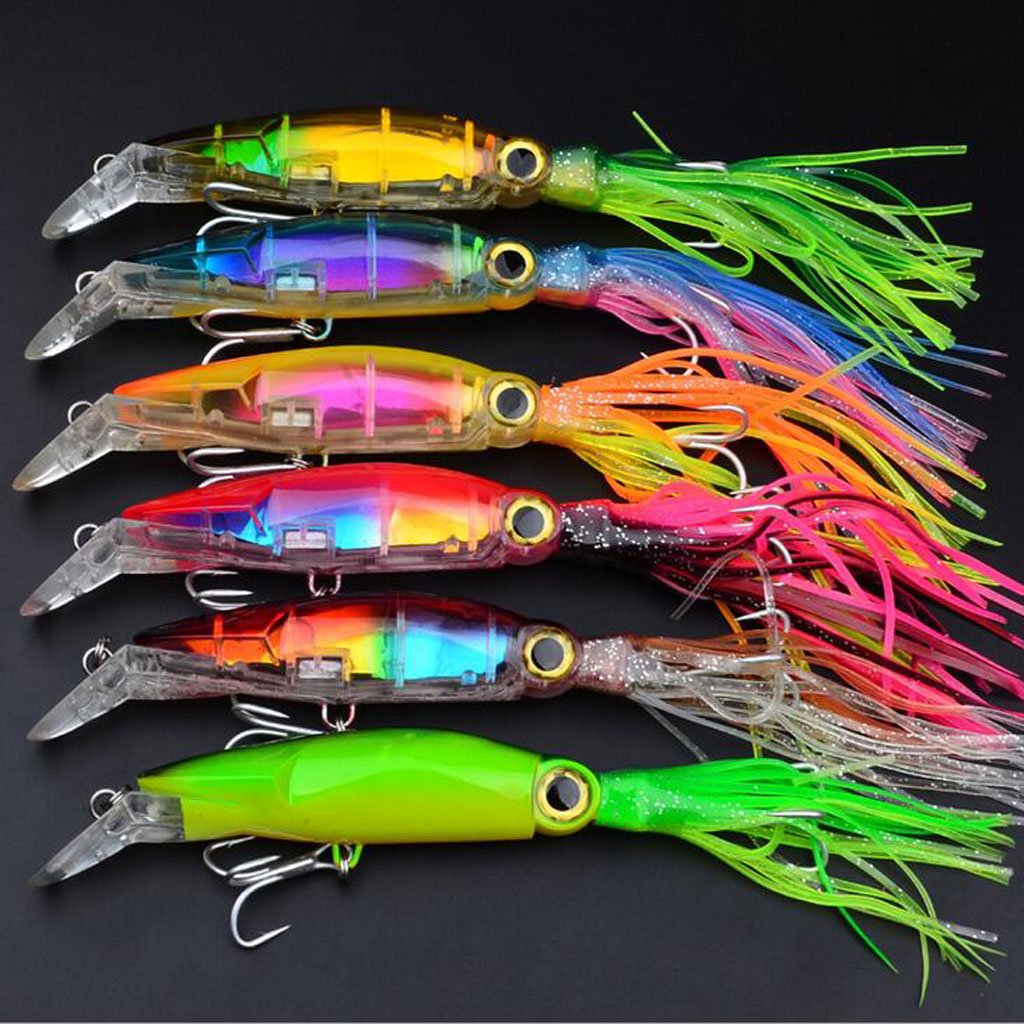 New Squid Skirt Octopus Saltwater Fishing Lure Trolling Bait 24cm Length #6|Sporting Goods |Saltwater Lures-image-40