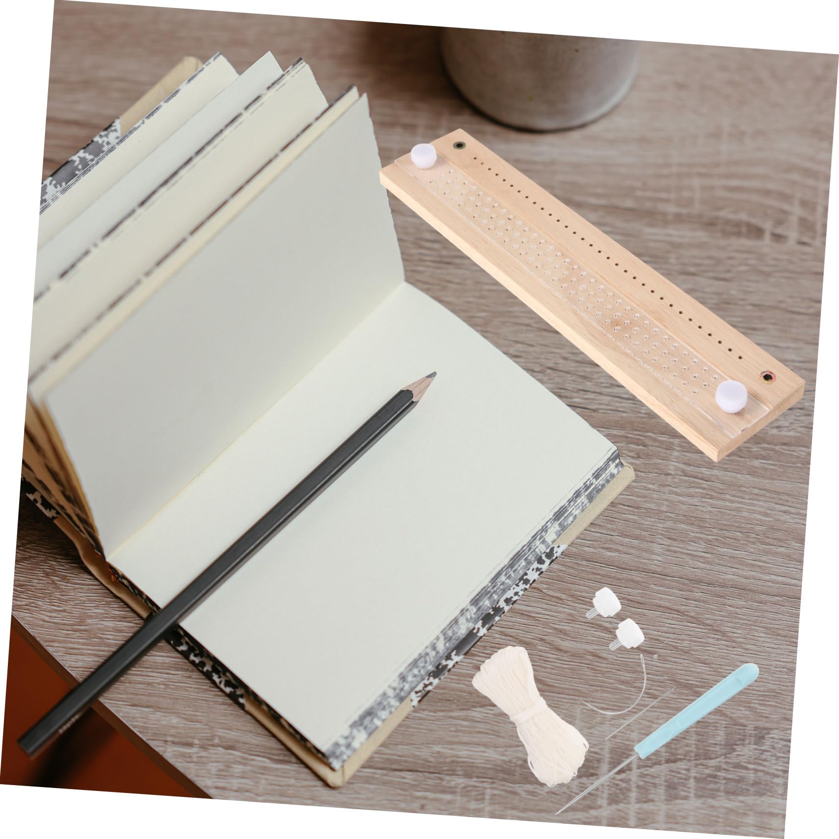 Set di Rilegatura Manuale per Diari e Quaderni Beige