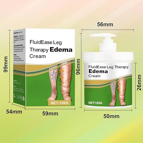 Miniatura 6 de FluidEase - Crema para el edema de la terapia de piernas, crema natural de masaje, alivio del edema para piernas y pies, cuidado integral para todo