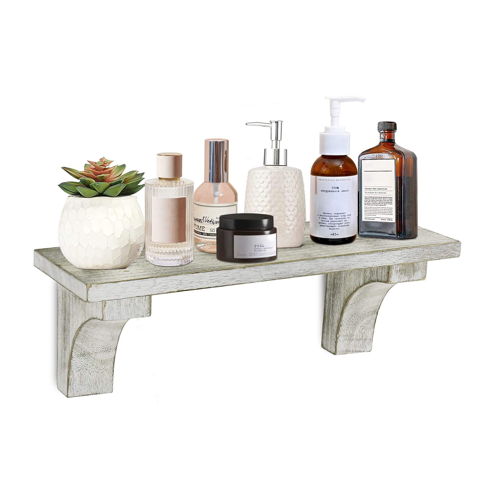 Bathroom Shelves Over Toilet Rustic Wooden Decorative Wall Storage