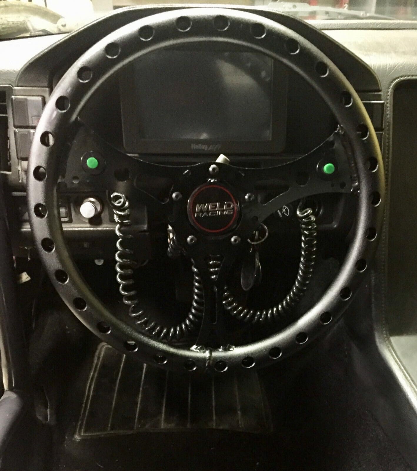 Universal 13.5" Black Super Max Lightweight Drag Racing Performance Steering Wheel 5-Bolt Spokes