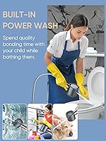 Vista 6 de Cobbe Ion Drops Filtered Shower Head with Handheld, High Pressure 4+1 Spray Mode Showerhead with Filters, Built-in Power Wash for Hard Water