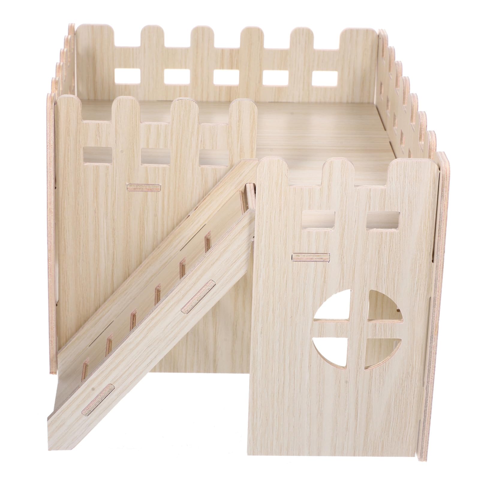 Maison bois pour petits animaux GALPADA avec échelle pour hamster et rongeur