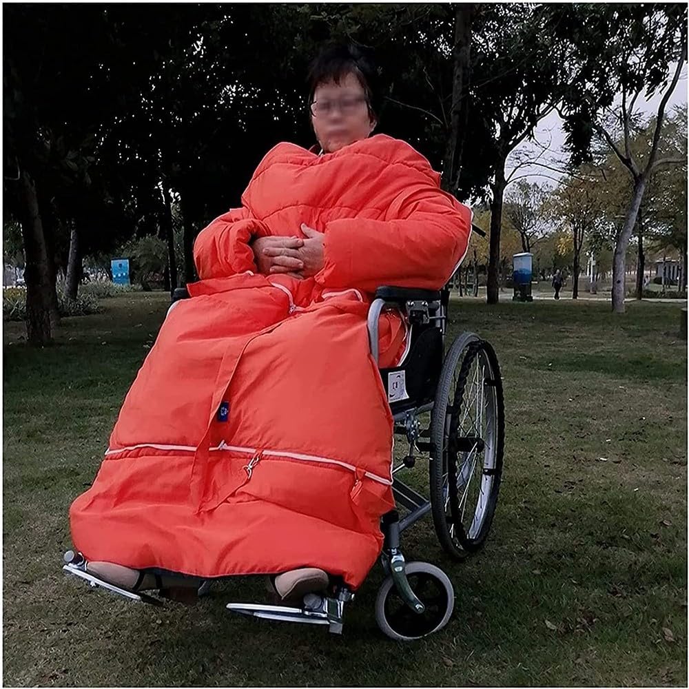 Manta para Silla De Ruedas, Saco De Dormir Calor para Silla De Ruedas Protege contra La Lluvia, El Frío Y El Viento para Todo El Cuerpo Ancianos Y Discapacitados