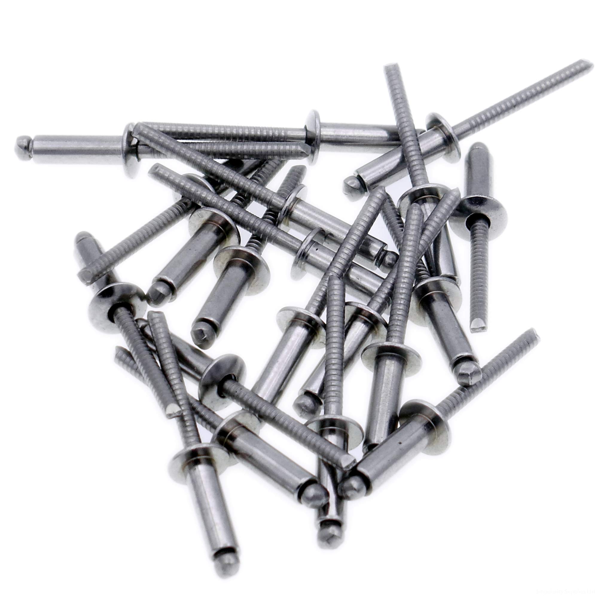 Singularity Supplies M4.8 (4.8Mm X 12Mm) Dome Blind Rivet - Stainless Steel (A2) (Pack Of 20)