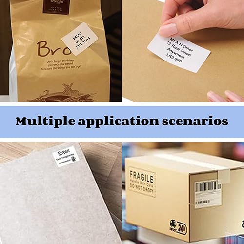 Miniatura 4 de Etiqueta térmica 2.2 x 1.18 pulgadas (2.205 x 1.181 in) para mini impresora de bolsillo PikDik PD-Q2, 3 rollos, adecuada para código de barras,