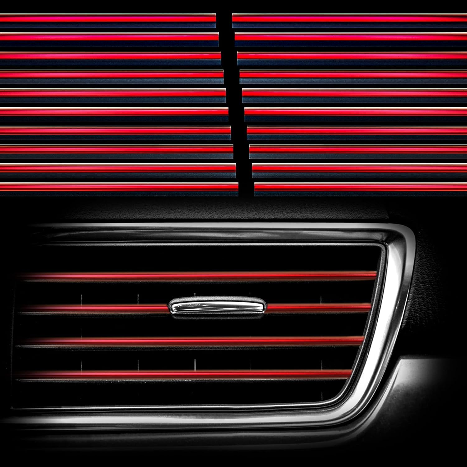 Vedanta Trends 20 Pieces Red Universal Car AC Vent Outlet Decoration Strip, Waterproof Bendable Air Vent Outlet Trim Decoration, Suitable for Most Air Vent Outlet-picture-18
