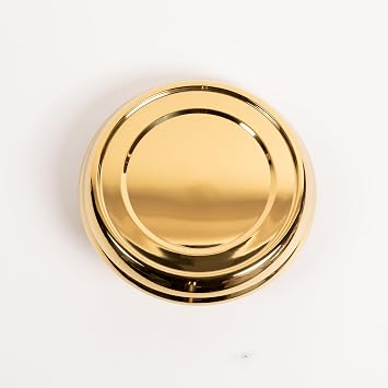 BROADMAN CHURCH SUPPLIES RemembranceWare Communion Stacking Bread Plate Base, Brass