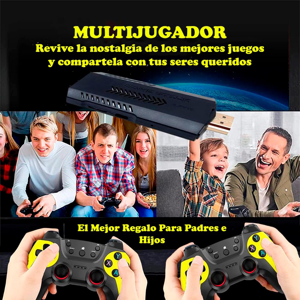 Genérico Consola Retro - Consola Portatil - Game Boy - Retro Game Console - Emulador Consola Retro - Game Stick Lite 4k - Game Tv Stick - Videoconsola Retro - Consola Arcade - ARKADIAGAME