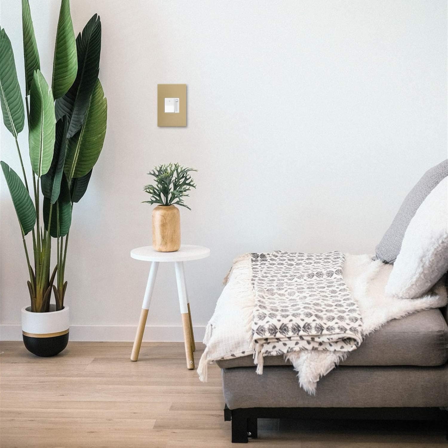 Legrand Adorne Home Lighting Dimmer Light Switch, Paddle Dimmer (1, White, Without Wall Plate)