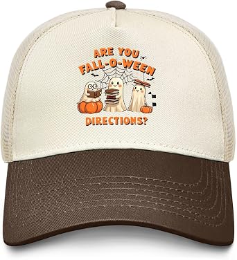 هل أنت Fall O Ween الاتجاهات قبعة الهالوين قبعات سائق الشاحنة المضحكة قبعات الأب النسائية هدايا عيد ميلاد مضحكة