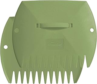 Hand Rakes Leaf Scoops -Large Leaf Grabber for Picking Up Yard Leaves, Lawn Garbage and Grass Clippings Green