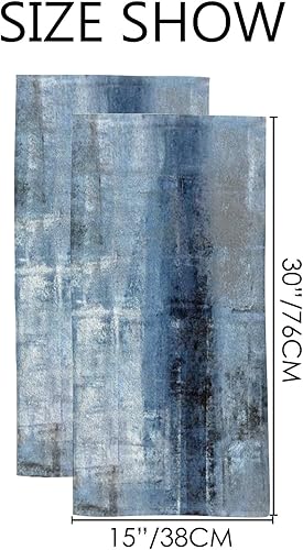 Vista 11 de Juego de 2 toallas de mano de baño, toallas de mano de girasol, toalla de cara floral amarilla, toallas decorativas suaves y absorbentes para baño