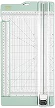 Vaessen Creative Papierschneider Mit Falzbrett 15x30,5cm, Mintgrün, für Scrapbooking und Karten Basteln