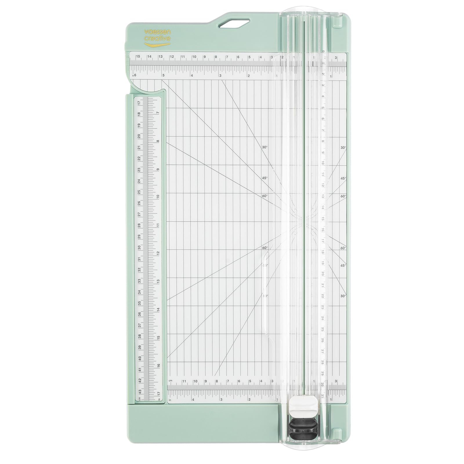 Vaessen Creative Trimmer and Scoring Board 6" for Scrapbooking, Cardmaking and Other Paper Crafts, Mint Green, 15,2 x 30,5 cm