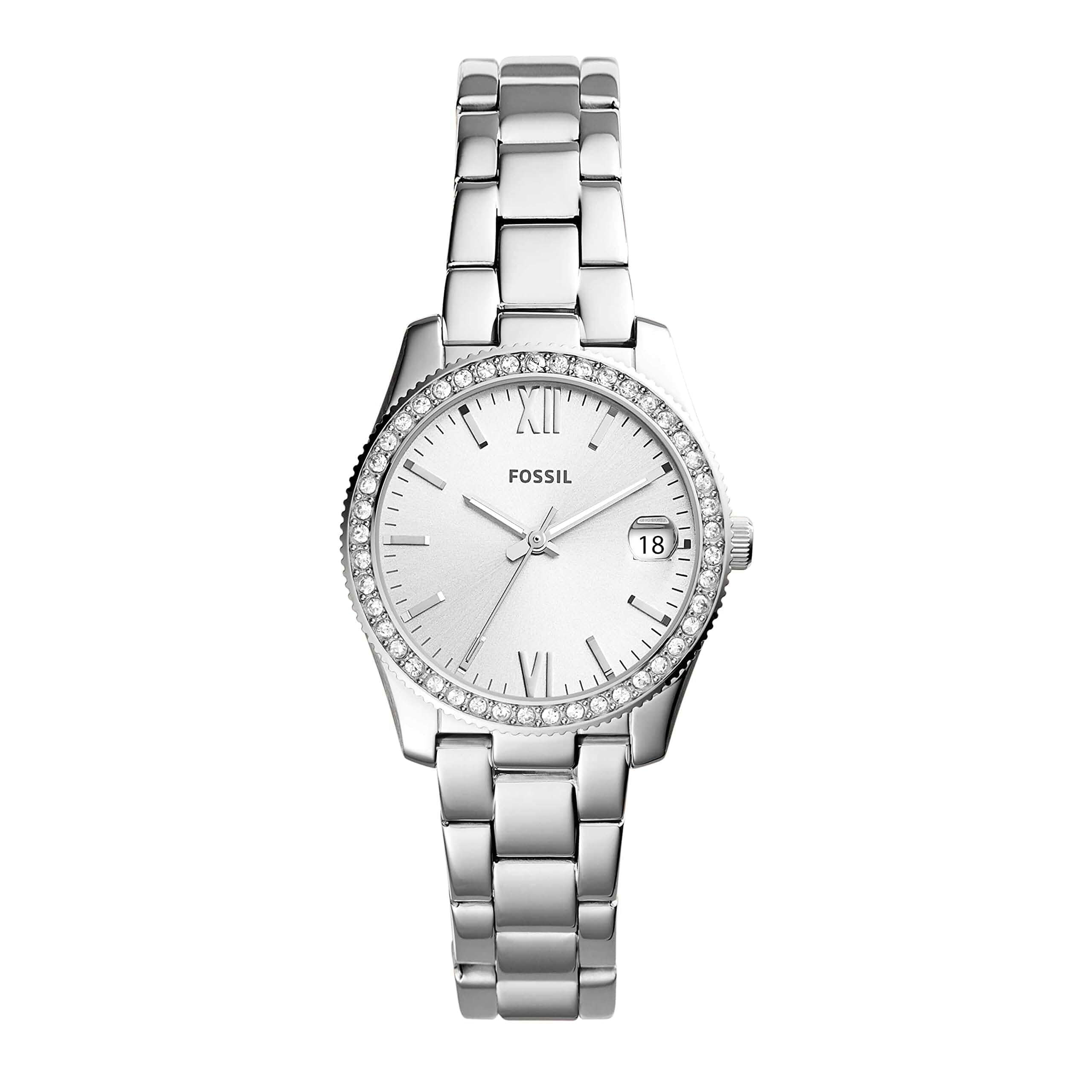 Fossil Women's Watch, Scarlette Quartz Stainless Steel Three-Hand Watch for Women Stainless Steel