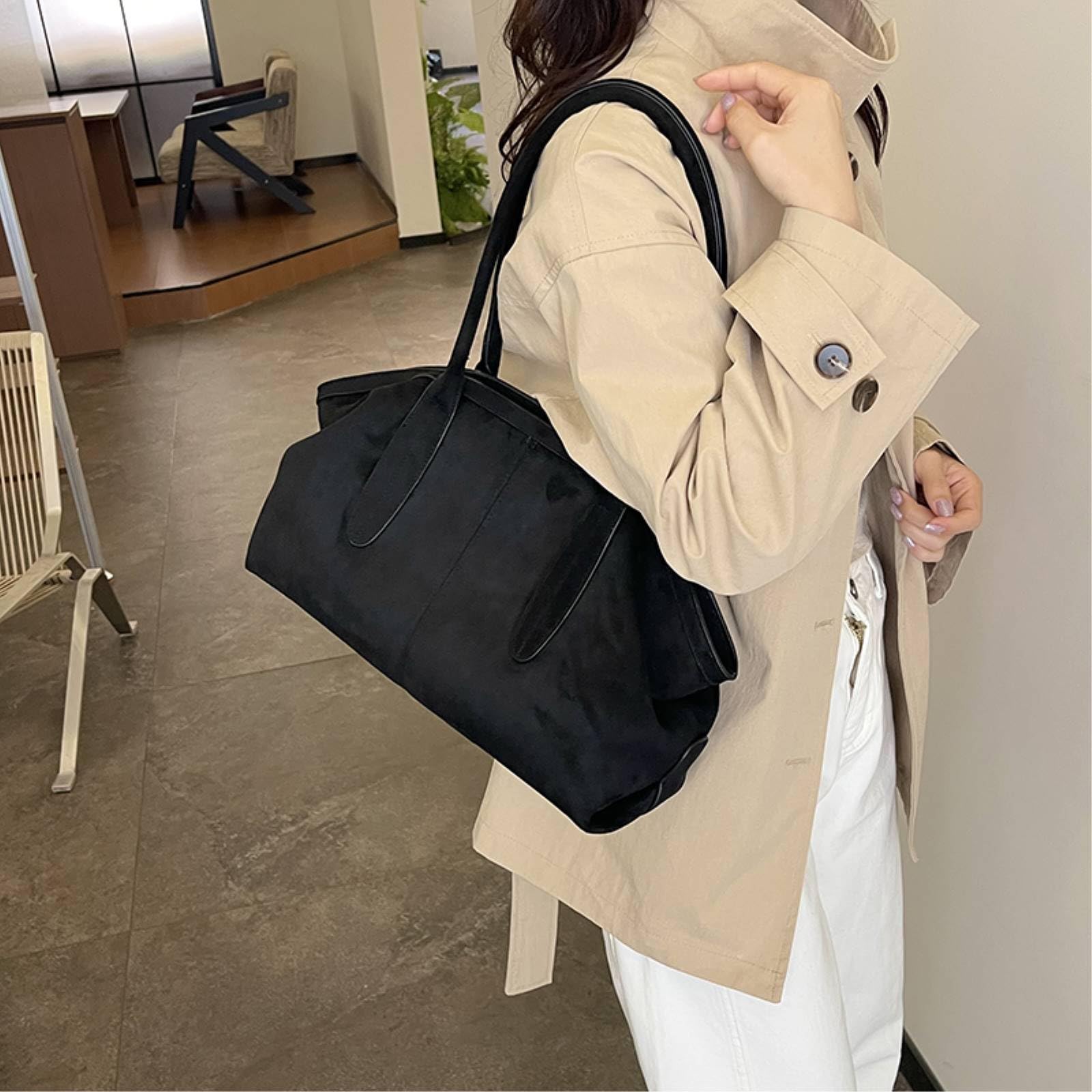 CHENSHI Borsa a Tracolla Vintage Faux per Le Donne con Chiusura Cerniera