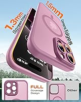 Vista 204 de TOCOL Funda magnética para iPhone 15 Pro Max, protección completa mejorada de la cámara, compatible con Magsafe, protección contra caídas, funda
