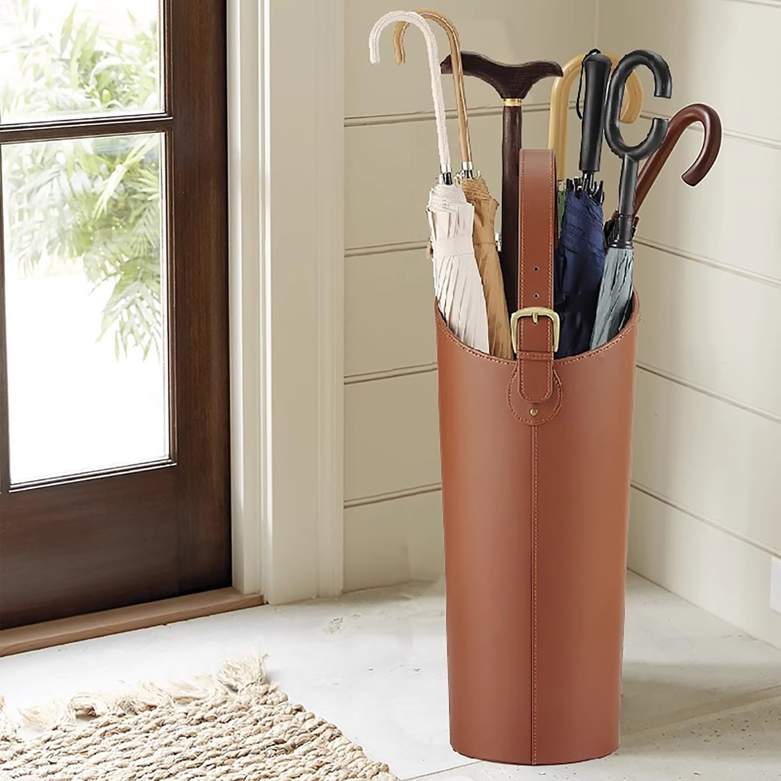 Contenitore Ombrelli Portaombrelli Metallico Decorativo - Cestino Multiuso Per Ingresso Casa E Ufficio Portaombrelli Cilindrico