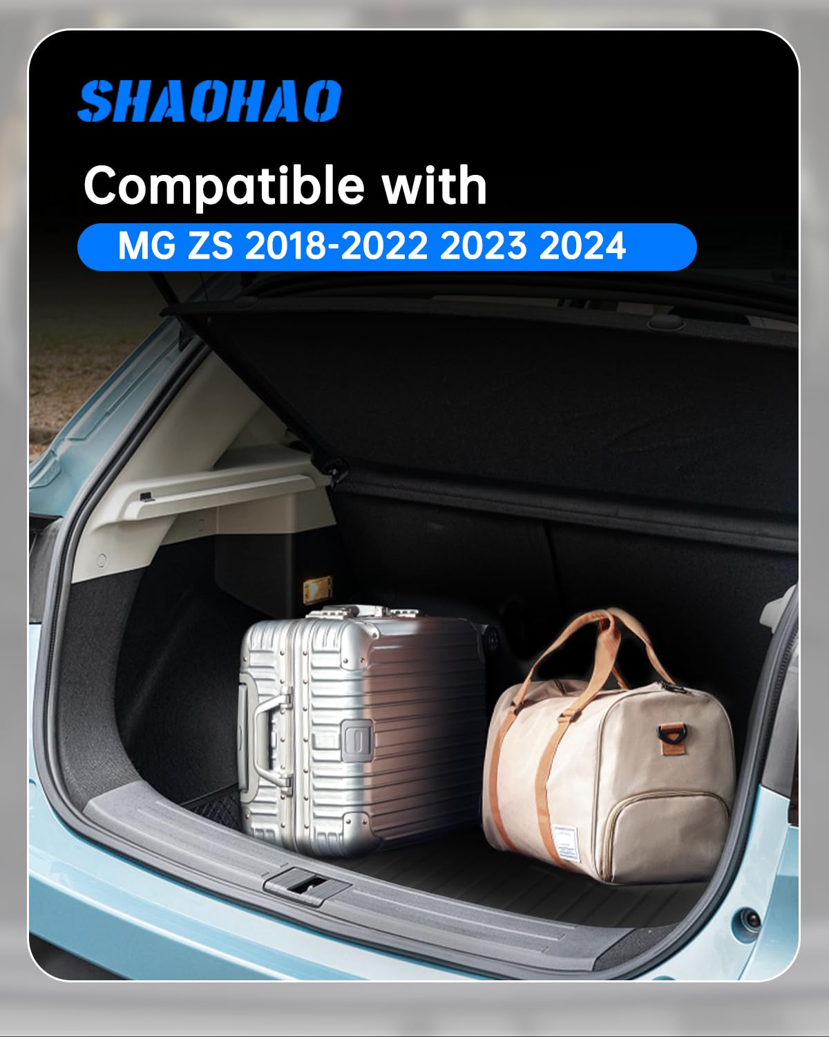 Tappetino Bagagliaio Per MG ZS 2018-2025 - Impermeabile, Antiusura, In TPE, Facile Da Pulire - Foto 3